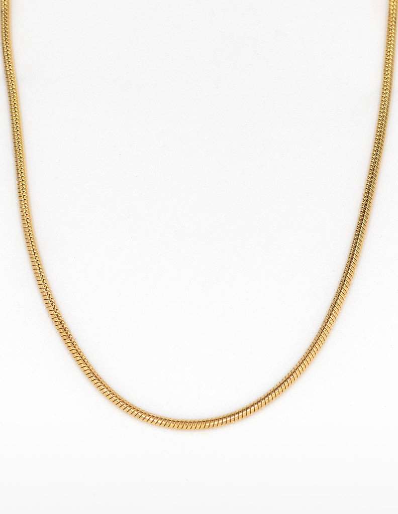 Collar Tipo Cordón Grande Ambra, es dorado y es muy elegante.