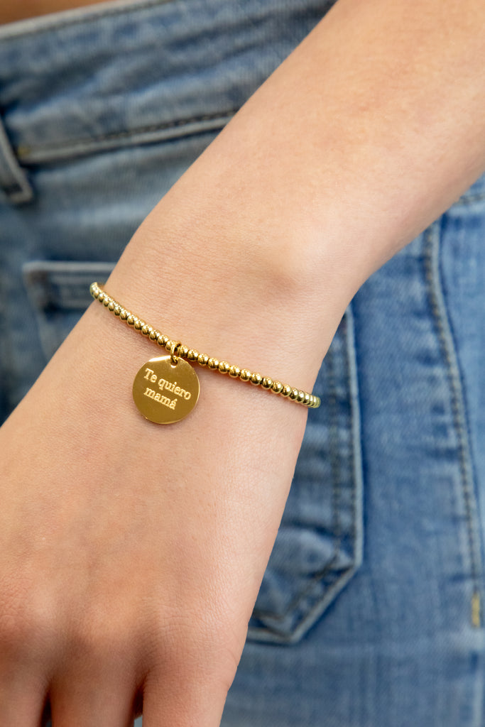 Pulsera con medalla personalizada
