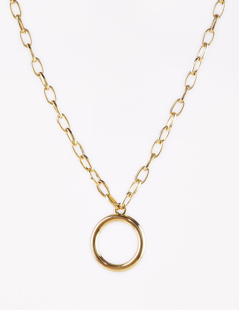 Collar con aro dorado Kora